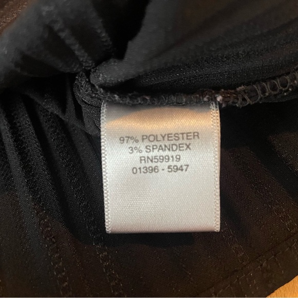 Christopher & Banks women’s black pleated button down long sleeve blouse size XL - Picture 6 of 6